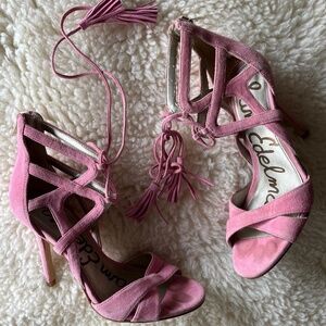 Pink Sam Edelman Heels with tassles